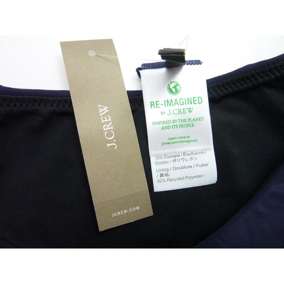 NWT J.Crew Swim Separates Navy Blue Bikini Bottom M Cheeky Bottoms - Picture 3 of 5
